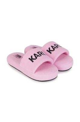 Zdjęcie produktu Karl Lagerfeld klapki dziecięce kolor różowy