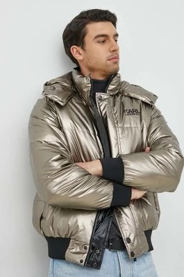 Zdjęcie produktu Karl Lagerfeld kurtka dwustronna męska kolor złoty przejściowa