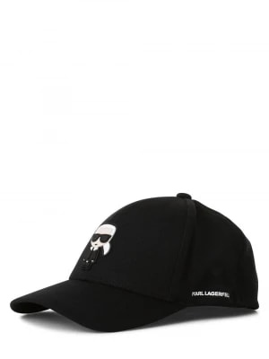 Zdjęcie produktu KARL LAGERFELD Męska czapka z daszkiem Mężczyźni czarny jednolity,