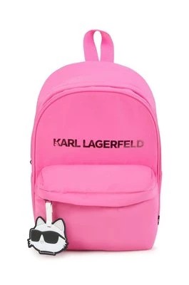 Zdjęcie produktu Karl Lagerfeld plecak dziecięcy kolor różowy duży z aplikacją