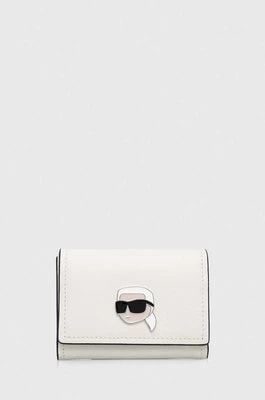 Zdjęcie produktu Karl Lagerfeld portfel skórzany damski kolor biały