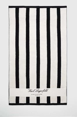 Zdjęcie produktu Karl Lagerfeld ręcznik bawełniany kolor czarny