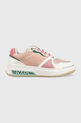 Zdjęcie produktu Karl Lagerfeld sneakersy skórzane ELEKTRA II Lo kolor różowy