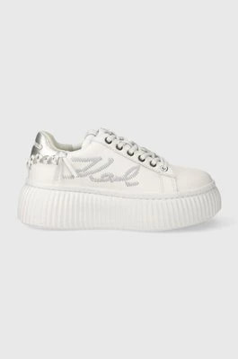 Zdjęcie produktu Karl Lagerfeld sneakersy skórzane KREEPER LO kolor biały KL42372A