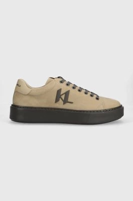 Zdjęcie produktu Karl Lagerfeld sneakersy zamszowe MAXI KUP kolor beżowy KL52217