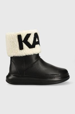 Zdjęcie produktu Karl Lagerfeld śniegowce skórzane KAPRI KOSI KL44550 kolor czarny