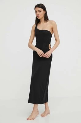 Zdjęcie produktu Karl Lagerfeld sukienka kolor czarny maxi dopasowana
