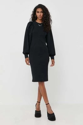 Zdjęcie produktu Karl Lagerfeld sukienka kolor czarny mini dopasowana