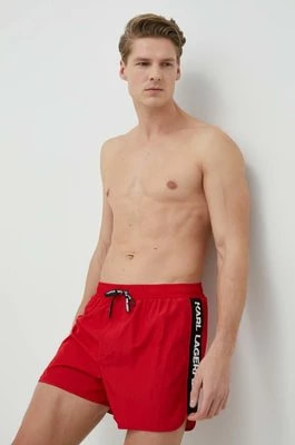 Zdjęcie produktu Karl Lagerfeld szorty kąpielowe kolor czerwony