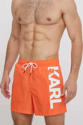 Zdjęcie produktu Karl Lagerfeld szorty kąpielowe kolor pomarańczowy