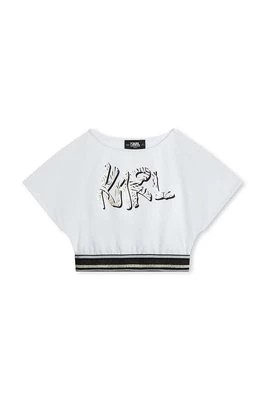 Zdjęcie produktu Karl Lagerfeld t-shirt dziecięcy kolor biały