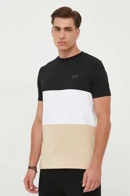 Zdjęcie produktu Karl Lagerfeld t-shirt męski kolor beżowy wzorzysty