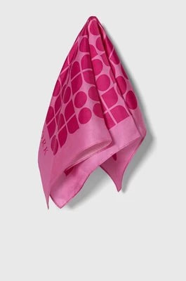 Zdjęcie produktu Kate Spade apaszka jedwabna kolor różowy wzorzysta