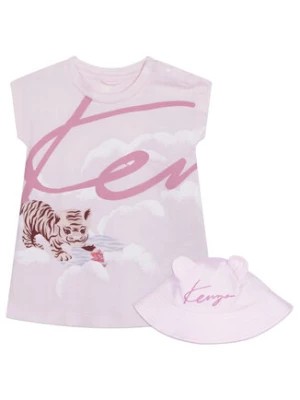 Zdjęcie produktu Kenzo Kids Komplet sukienka i czapka K98105 Różowy Regular Fit