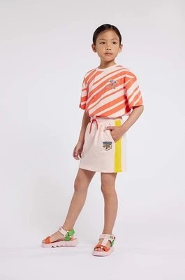 Zdjęcie produktu Kenzo Kids spódnica bawełniana dziecięca kolor różowy mini prosta