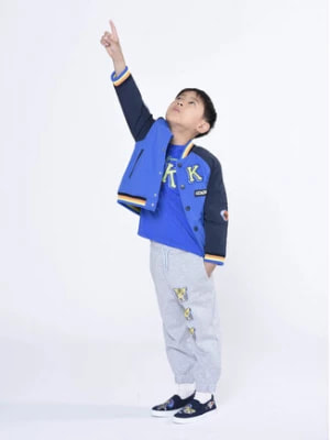 Zdjęcie produktu Kenzo Kids Spodnie dresowe K24289 S Szary Regular Fit