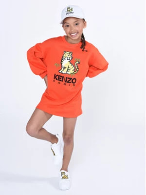 Zdjęcie produktu Kenzo Kids Sukienka dzianinowa K12290 S Czerwony Regular Fit