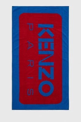 Zdjęcie produktu Kenzo ręcznik bawełniany kolor niebieski