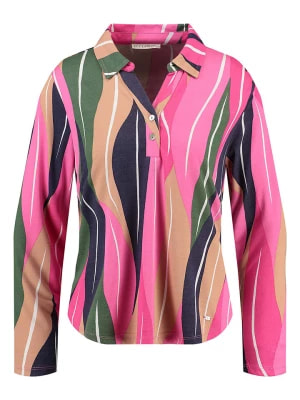 Zdjęcie produktu KEY LARGO Bluzka "Trail" w kolorze różowo-granatowo-beżowym rozmiar: L