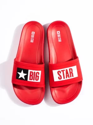 Zdjęcie produktu Klapki męskie czerwone Big Star DD174702 Big Star Shoes
