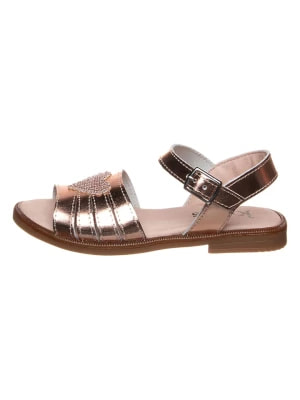 Zdjęcie produktu kmins Skórzane sandały w kolorze różowozłotym rozmiar: 25