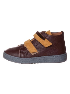 Zdjęcie produktu kmins Skórzane sneakersy w kolorze brązowo-musztardowym rozmiar: 32