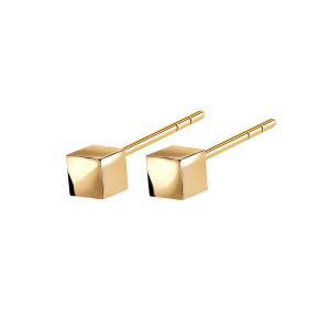 Zdjęcie produktu Kolczyki złote - kostki - Mini Mini - Biżuteria YES