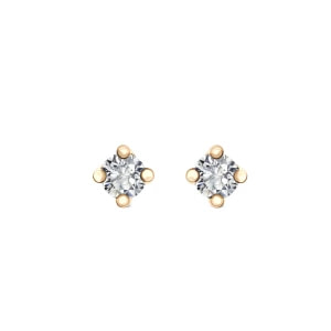 Zdjęcie produktu Kolczyki złote z diamentami - Valentine Valentine - Biżuteria YES