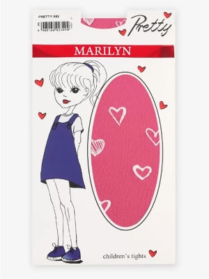 Zdjęcie produktu Kolorowe dziecięce rajstopy w serduszka Pretty X62 Marilyn
