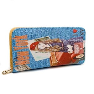 Zdjęcie produktu Kolorowy dziewczęcy portfel piórnik dziecięcy eko Merg