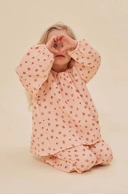 Zdjęcie produktu Konges Sløjd bluzka bawełniana dziecięca kolor różowy wzorzysta