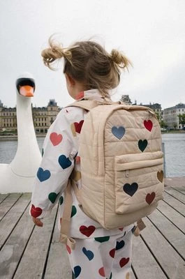 Zdjęcie produktu Konges Sløjd plecak dziecięcy kolor beżowy duży z aplikacją