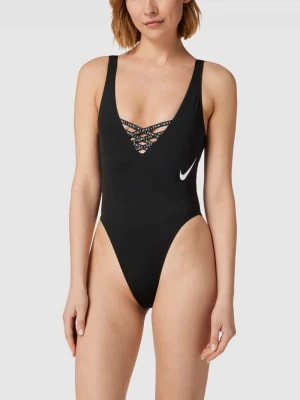 Zdjęcie produktu Kostium kąpielowy z wiązanym dekoltem model ‘Nike Sneakerkini’ Nike Training