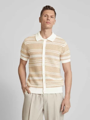 Zdjęcie produktu Koszula casualowa o kroju regular fit z ażurowym wzorem model ‘Koshé’ BALDESSARINI