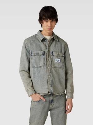 Zdjęcie produktu Koszula casualowa o kroju regular fit z imitacji denimu Calvin Klein Jeans