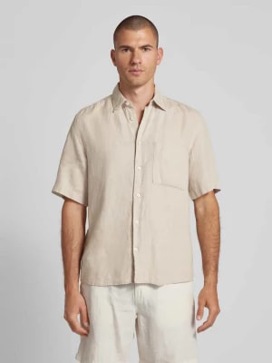 Zdjęcie produktu Koszula casualowa o kroju regular fit z lnu z kieszenią na piersi Marc O'Polo