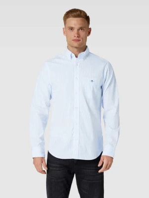 Zdjęcie produktu Koszula casualowa o kroju regular fit ze wzorem w paski model ‘POPLIN’ Gant