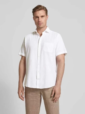 Zdjęcie produktu Koszula lniana o kroju casual modern fit z kieszenią na piersi model ‘LOTT’ Bruun & Stengade