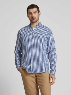 Zdjęcie produktu Koszula lniana o kroju slim fit ze wzorem w kratkę vichy FYNCH-HATTON