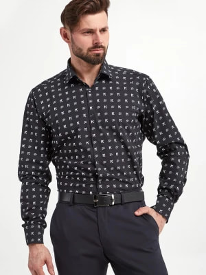 Zdjęcie produktu Koszula męska popelinowa z logo KARL LAGERFELD