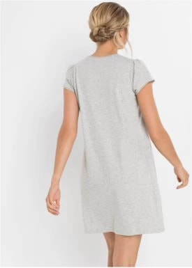 Zdjęcie produktu Koszula nocna ciążowa i do karmienia, z bawełny organicznej bonprix