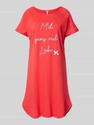 Zdjęcie produktu Koszula nocna o kroju oversized z wyhaftowanym napisem LOUIS & LOUISA