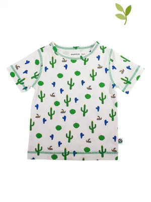 Zdjęcie produktu ONNOLULU Koszulka "Adam Cactus" w kolorze biało-zielonym rozmiar: 110/116