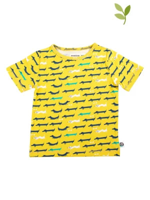 Zdjęcie produktu ONNOLULU Koszulka "Adam Dog" w kolorze żółtym rozmiar: 98/104
