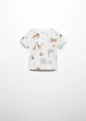 Zdjęcie produktu Koszulka bawełniana ze wzorem w zwierzęta MANGO BABY