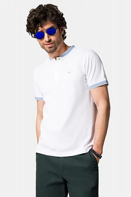 Zdjęcie produktu Koszulka Polo Bawełniana Biała Chad Lancerto