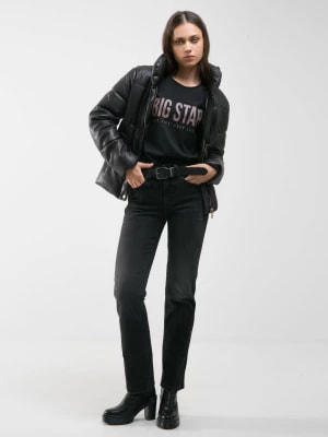Zdjęcie produktu Koszulka damska z nadrukiem czarna Brigida 906 BIG STAR