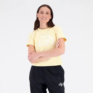 Zdjęcie produktu Koszulka damska New Balance WT31554RAW - żółta