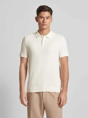 Zdjęcie produktu Koszulka polo kroju regular fit z fakturowanym wzorem model ‘TUCK STRIPE’ Michael Kors