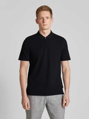 Zdjęcie produktu Koszulka polo o kroju regular fit z krótkim zamkiem błyskawicznym maerz muenchen